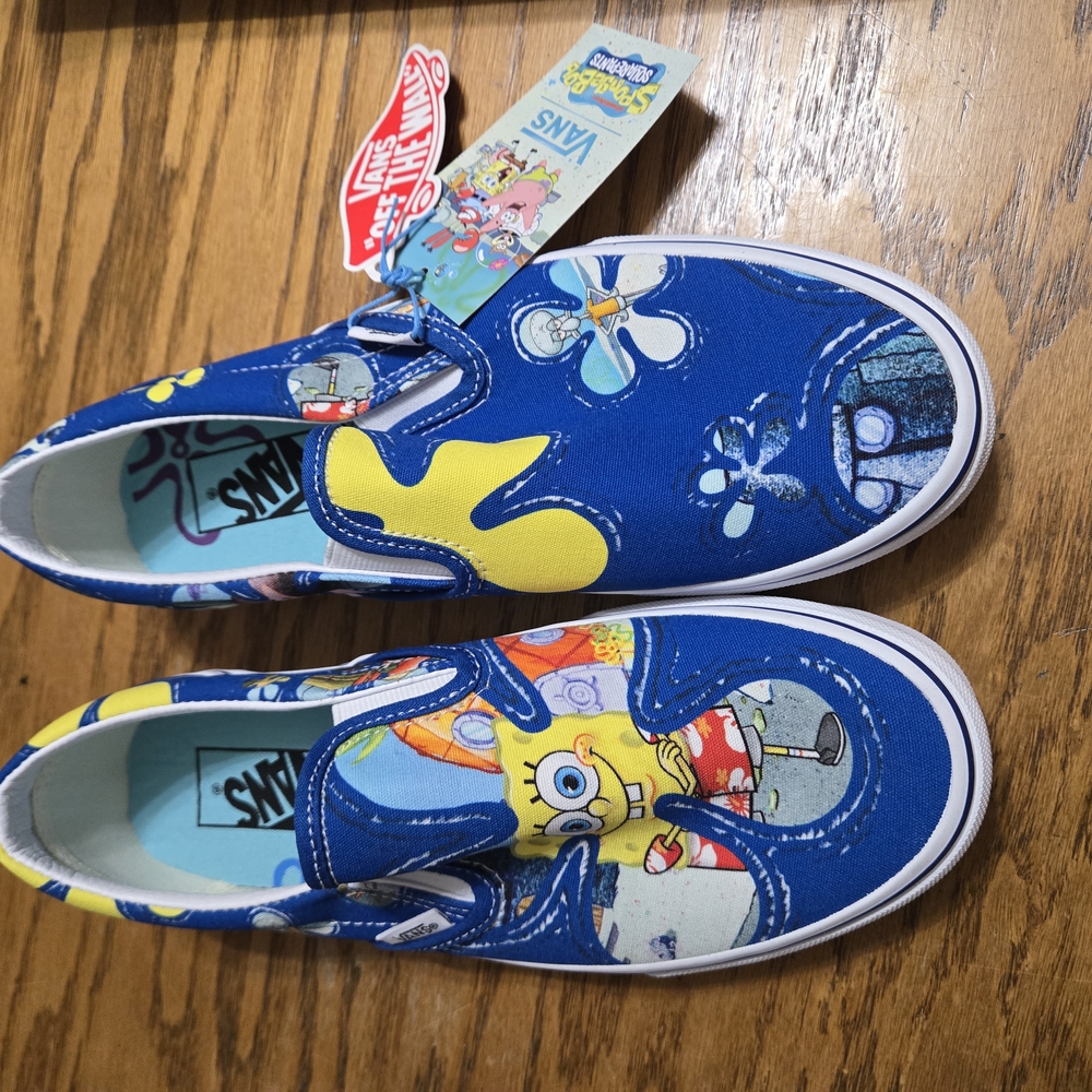 Vans Kids Blue SpongeBob Shoes